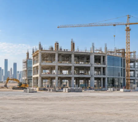 engineering-insurance Building under construction with a crane for engineering insurance