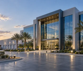 property-insurance Modern commercial building and warehouse for property insurance