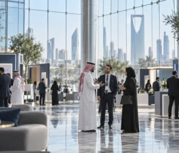 event-liability-insurance Guests at a business event in a modern venue for event liability insurance